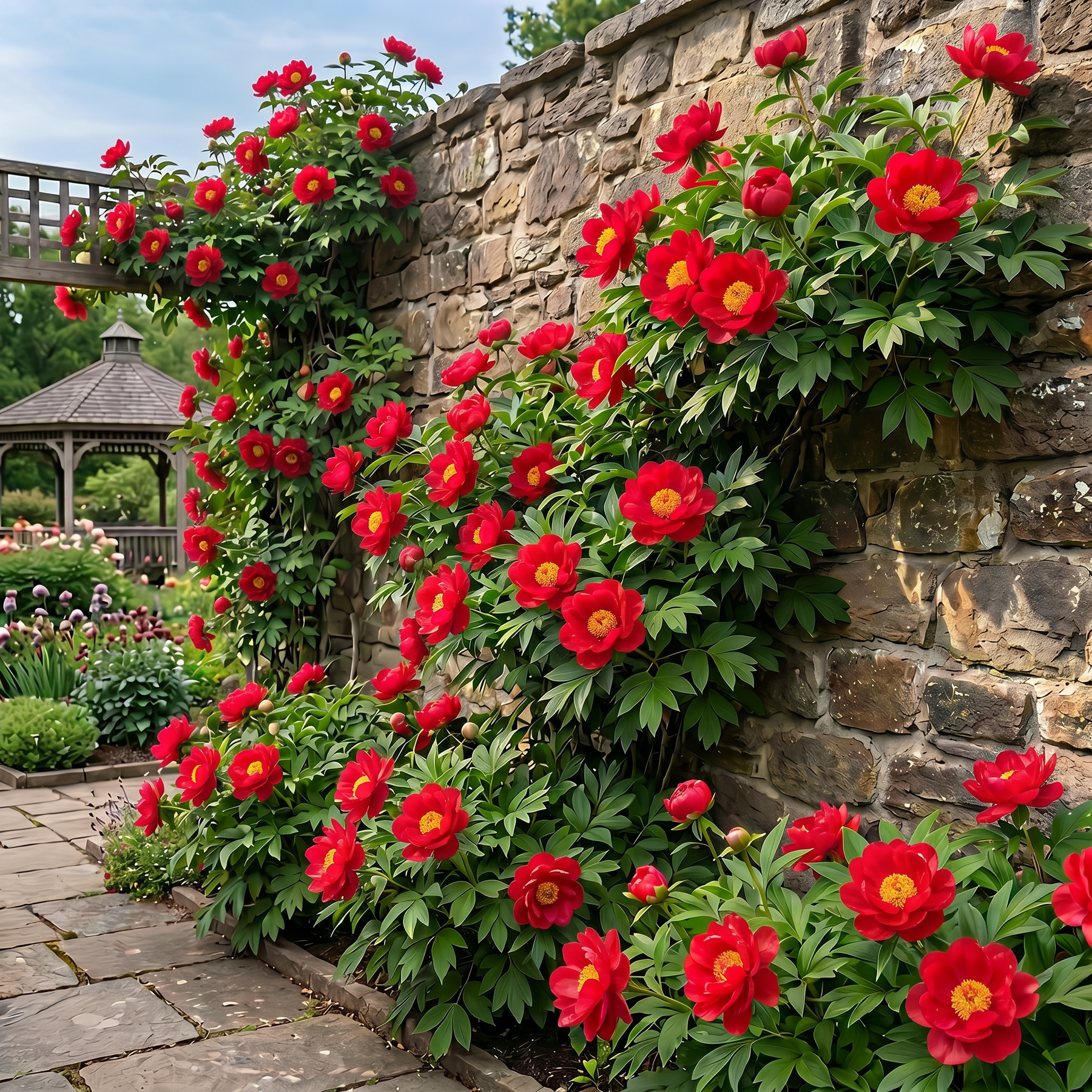 🌸 Rare Climbing Peony Bulbs🪴Big Full Blooms, Cold Hardy Perennial, Easy to Grow Garden Favorite