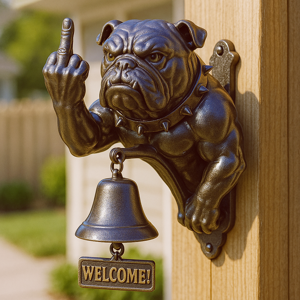 BarkBell – Funny Bulldog Door Chime