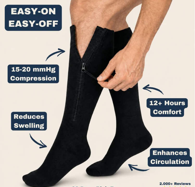 ZipFit – Sports Zipper Compression Socks