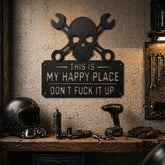 ForgeVibe – “This Is My Happy Place” Metal Wall Art Sign