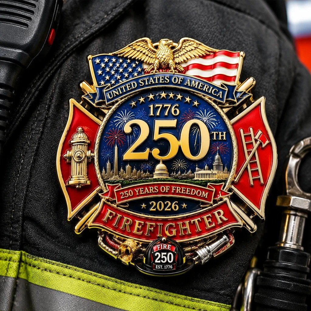 ValorShield – 250 Years Fire Service Badge