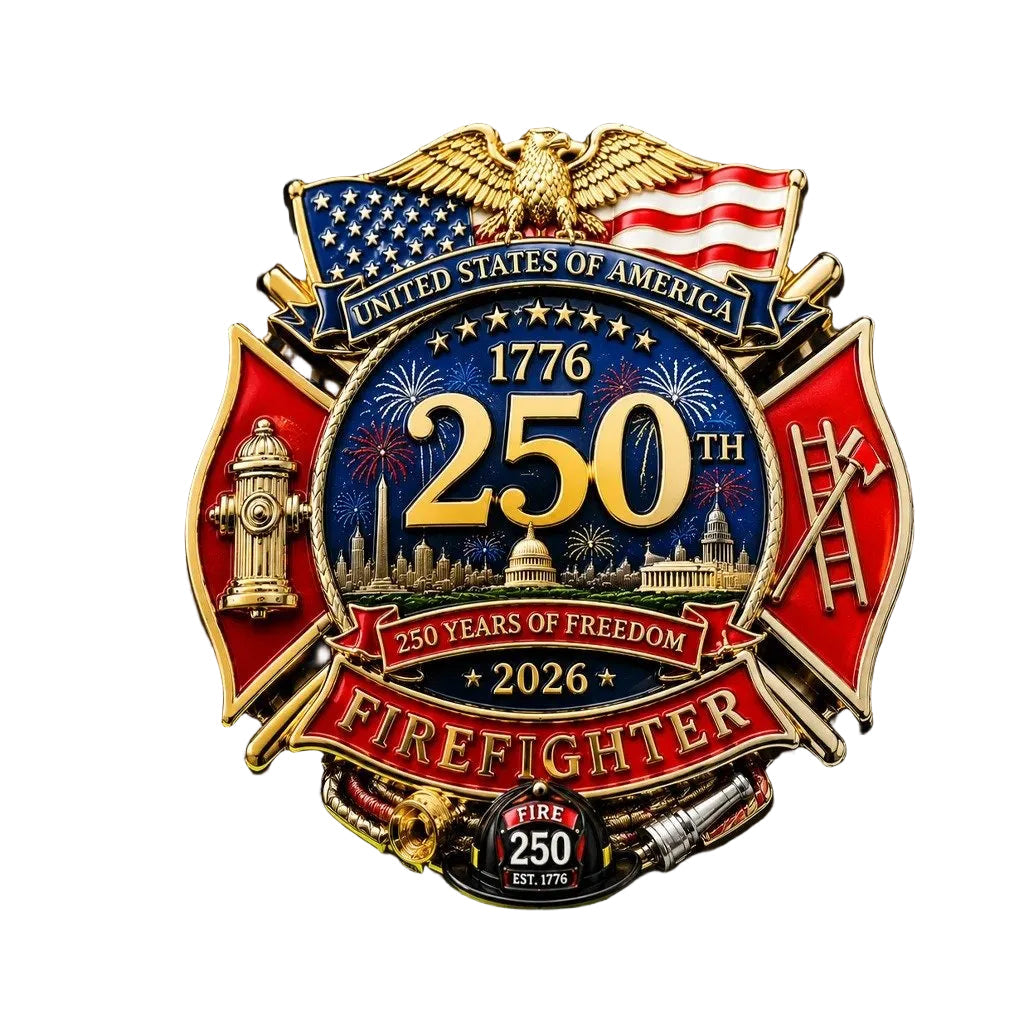 ValorShield – 250 Years Fire Service Badge