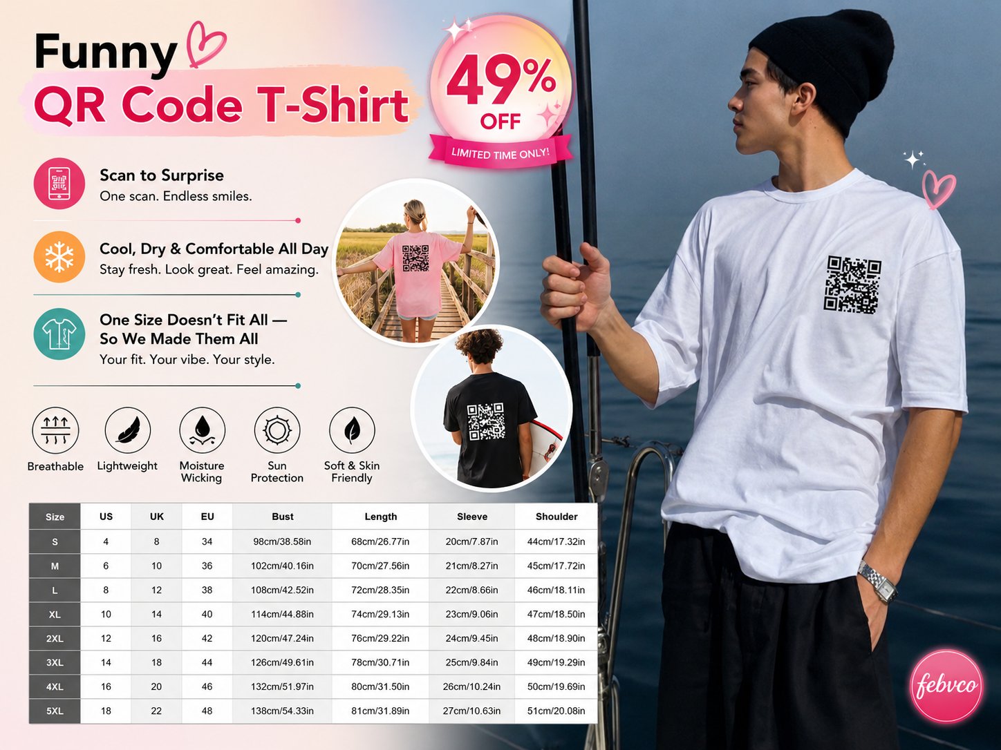 ScanMe – Funny QR Code Interactive T-Shirt