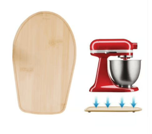 SlideEase – Food-Grade Bamboo Mixer Moving Tray