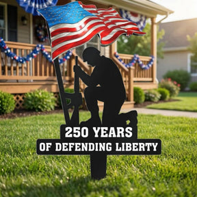LibertyForge – 250 Years of Defending Liberty Metal Garden Stake
