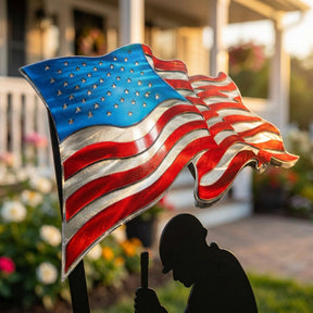 LibertyForge – 250 Years of Defending Liberty Metal Garden Stake