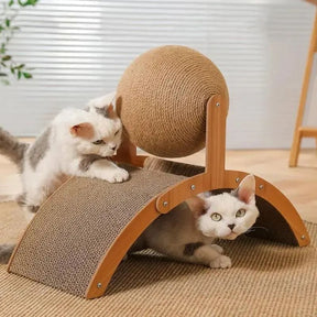 ClawSphere – Cat Scratching Ball Stand Toy
