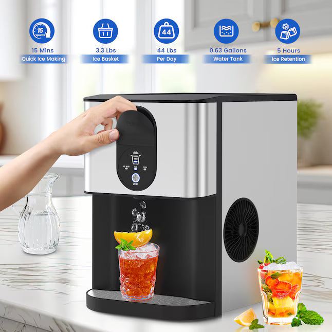💥 Clearance Sale - Nugget Ice Maker ❄️✨ 44 lbs/Day Self-Dispensing Ice 🧊