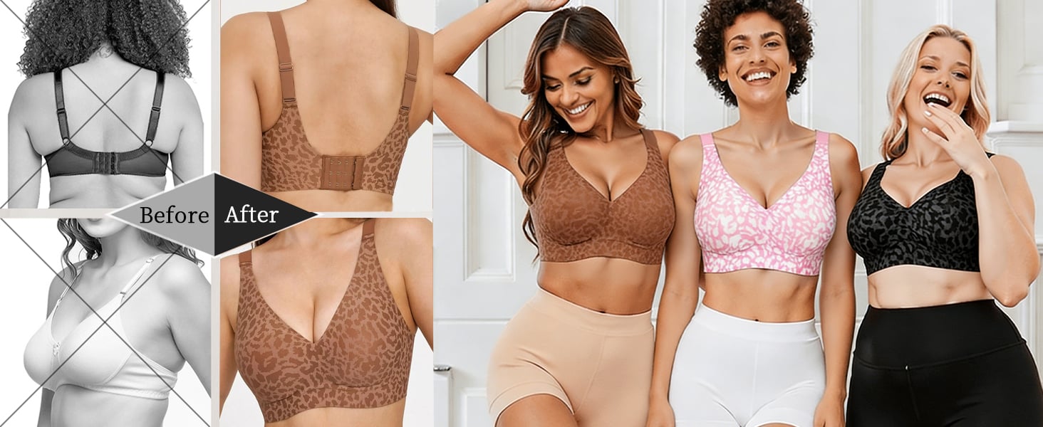 BoldContour - Wire-Free Leopard Bra