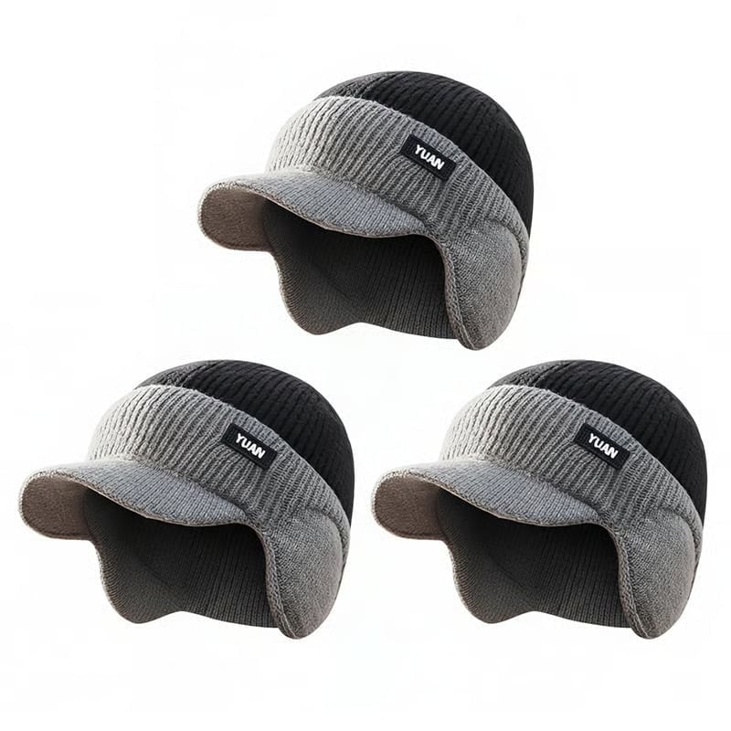 FrostFlex - Stretch Fit Windproof Winter Hat with Visor