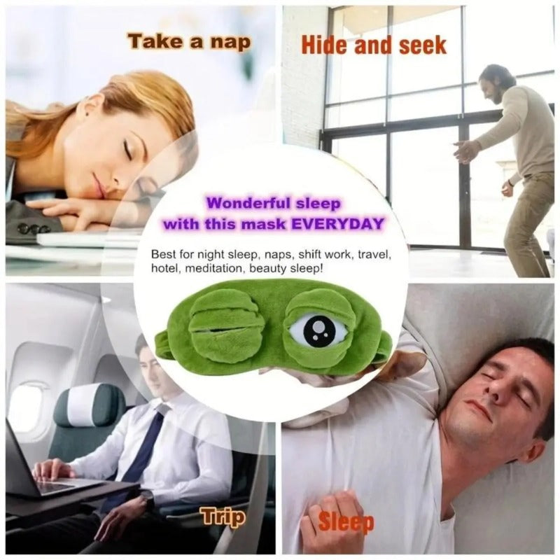 FroggyNap – Funny 3D Frog Sleep Mask