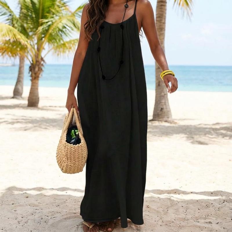 CalmMuse – Breathable Cami Lounge Dress