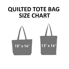 WaveTote – Quilted Pattern Cotton Blend Tote Bag