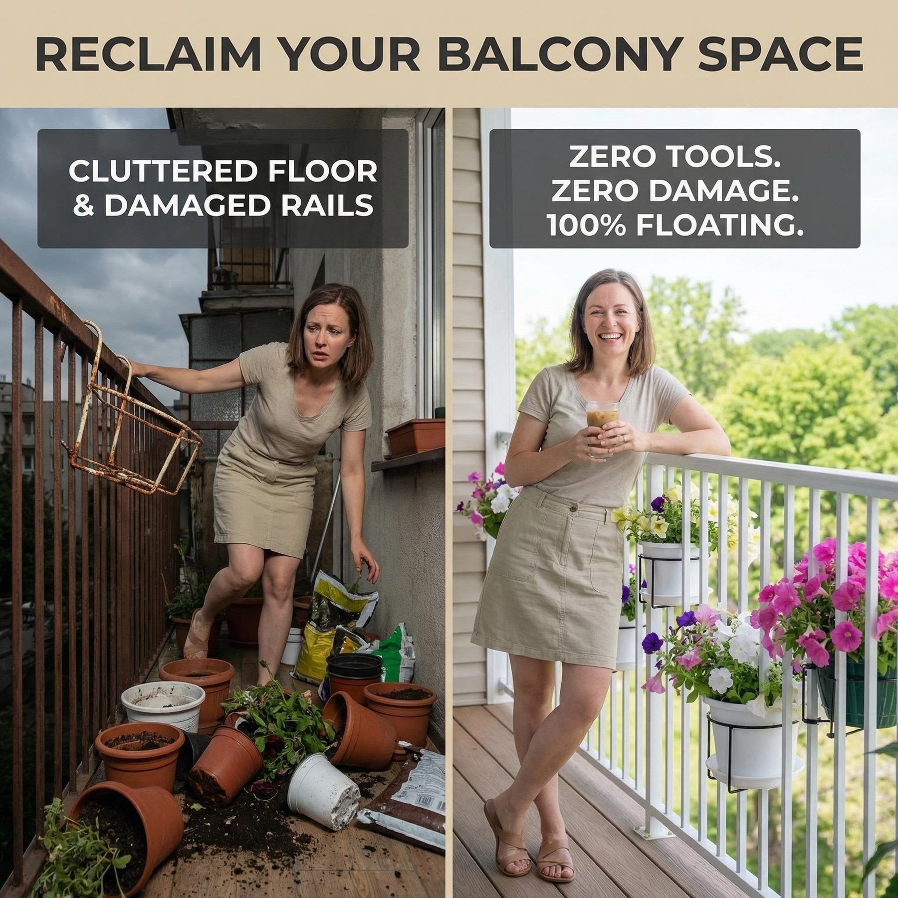 GreenRail – Space-Saving Hanging Planter