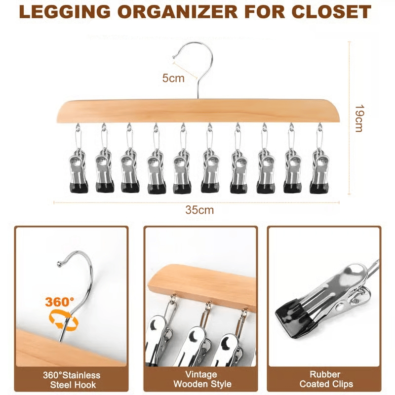 ClipNest – 10-Clip Space Saving Closet Organizer