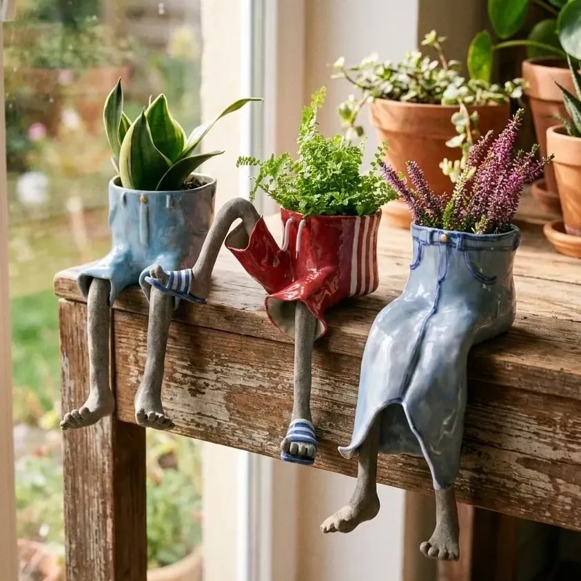 SproutBuddy - Decorative Hanging-Leg Planter