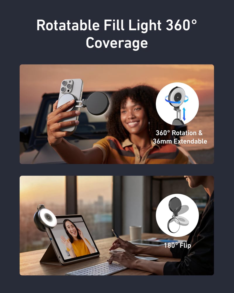 SnapGlow – Fun Shot Magnetic Phone Camera Grip