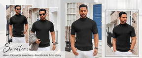 UrbanCore – Men's Mock Turtleneck Sweater