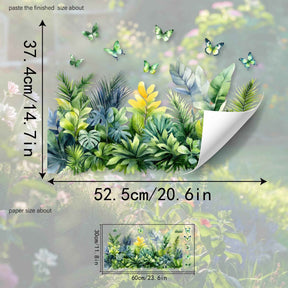 FloraGlow – Vibrant Flower Bouquet Window Sticker
