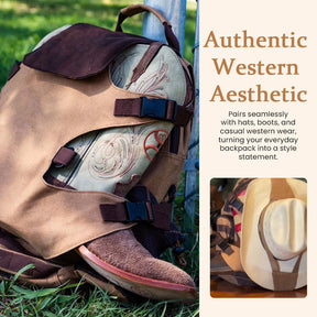 RodeoTrail – Rugged Cowboy Style Travel Backpack Bag