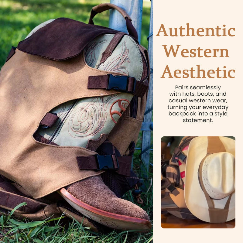 RodeoTrail – Rugged Cowboy Style Travel Backpack Bag