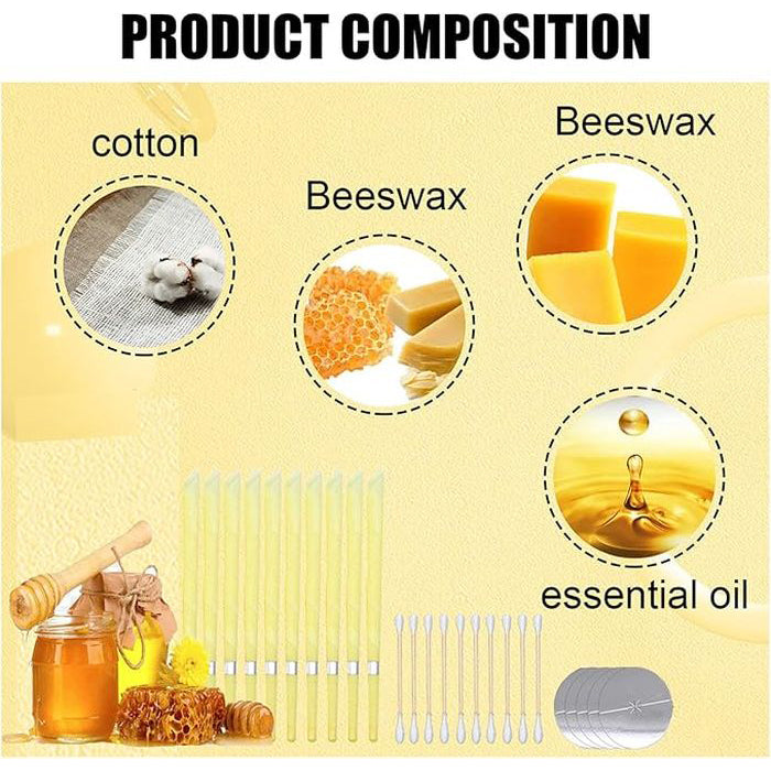 TranquilEar – Herbal Beeswax Wellness Candles