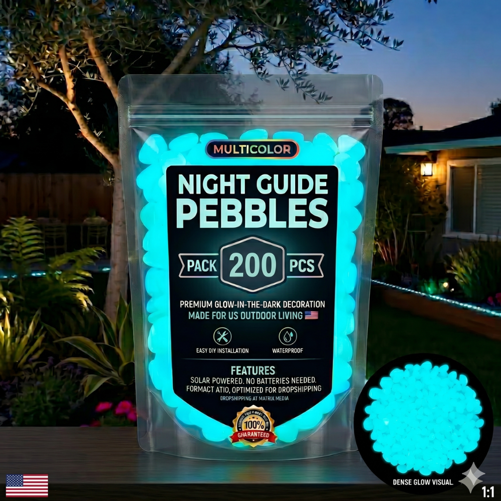 AuraPebble – Glow Garden Stones