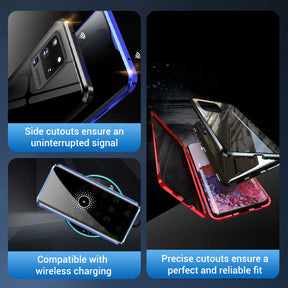 ShieldNova – Magnetic Tempered Glass Case for Samsung S23–S25