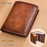 LumeVault – Premium Top-Grain Leather Security Wallet