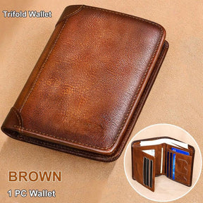 LumeVault – Premium Top-Grain Leather Security Wallet