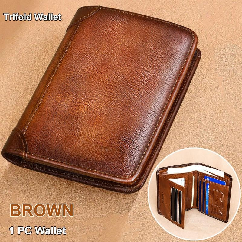 LumeVault – Premium Top-Grain Leather Security Wallet