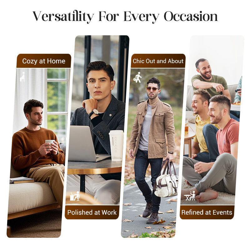 UrbanEase – Breathable Waffle Knit Lounge Set for Men