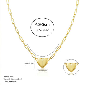 HeartLink – Magnetic Heart Pendant Necklace