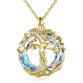 CelestiaTree – Elegant Mother’s Day Crystal Necklace
