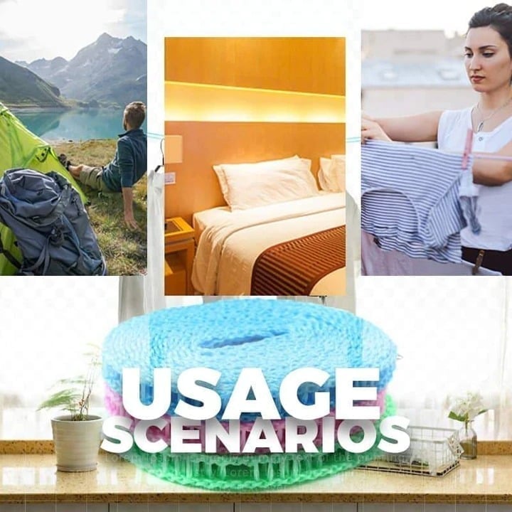 AuraDry – Windproof Non-Slip Clothesline