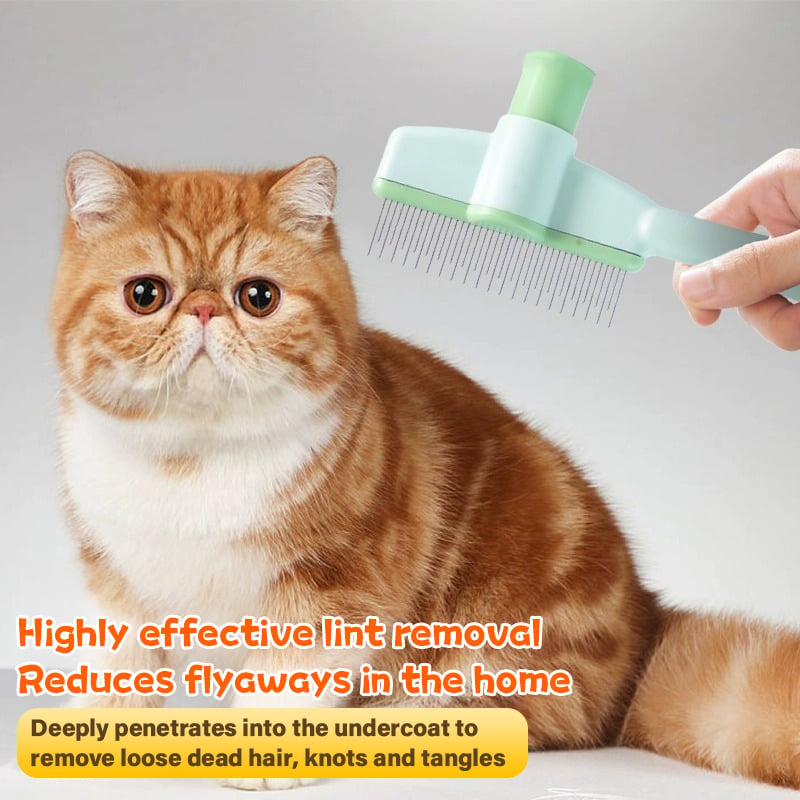FurEase – Self-Cleaning Pet Grooming Brush