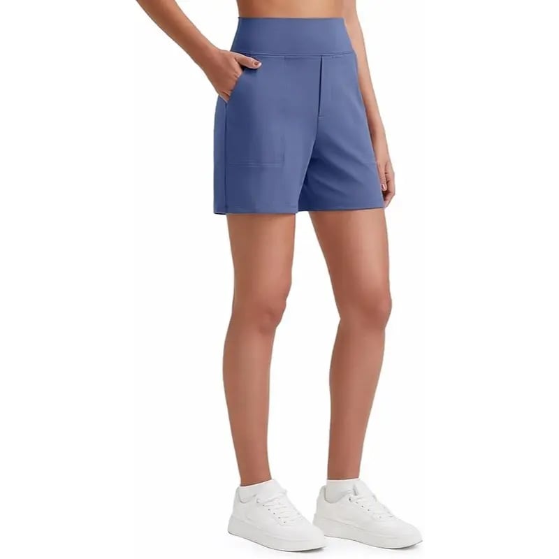 FitAura – Women’s High-Waisted Sport Shorts