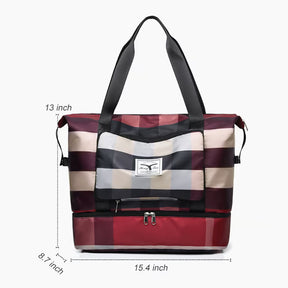 FlexCarry – Foldable Dry/Wet Separation Travel Fitness Bag