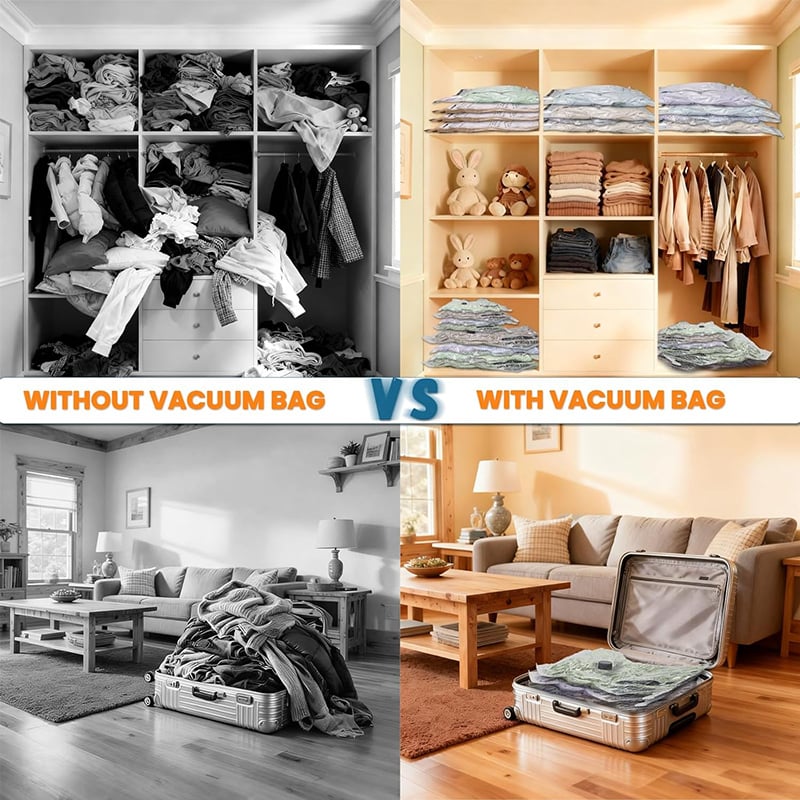 PackEase – Cordless Travel Storage Vacuum Bags