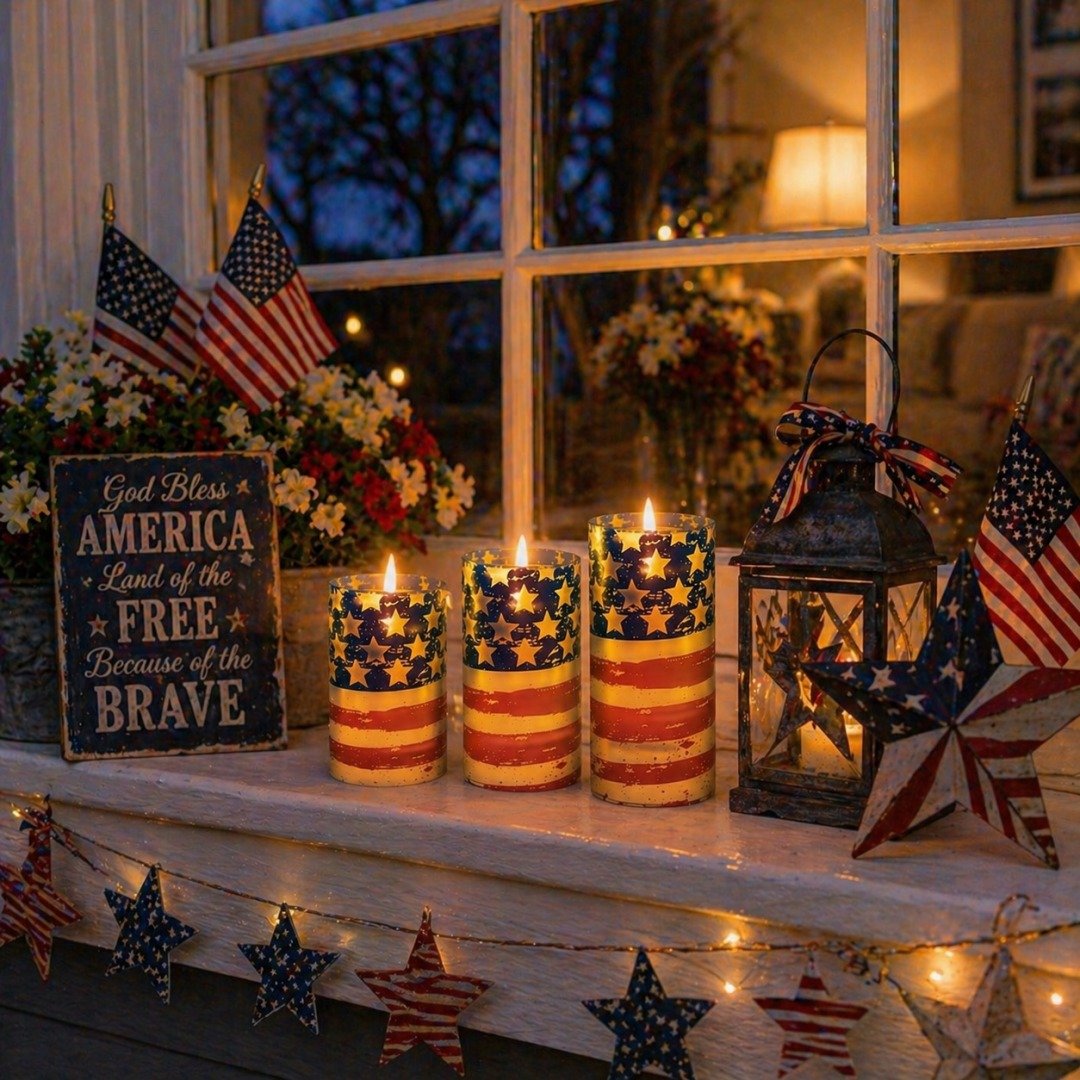 FreedomFlame – USA Inspired Flameless Candle Collection