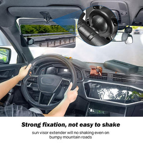 DriveShade X – Anti-Glare Visor Extender Lens