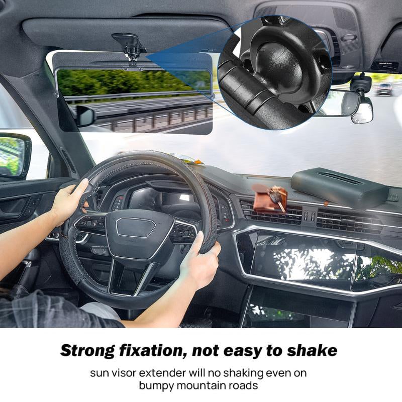DriveShade X – Anti-Glare Visor Extender Lens