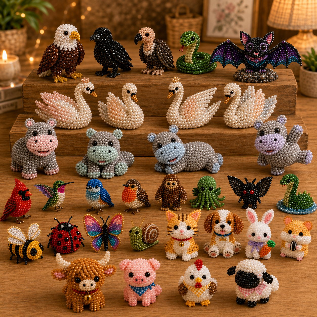BeadCraft Mini – Tiny 3D Beaded Animal DIY Kit