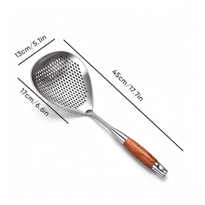 ChefWood – Wooden Handle Stainless Steel Skimmer