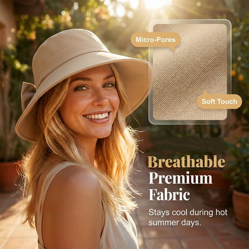 BowBreeze – Elegant Sun Protective Wide Brim Hat