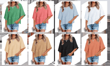 BellAura – Solid Color Bell Sleeve T-Shirt