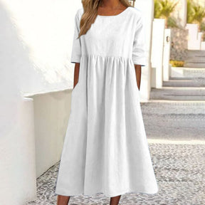 Breeza – Loose Fit Summer Cotton Linen Dress