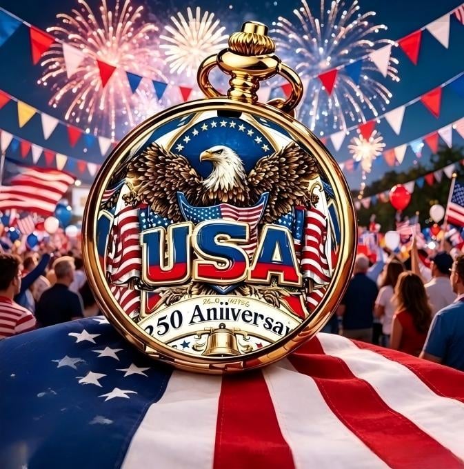 LibertyChrono – USA 250th Pocket Watch