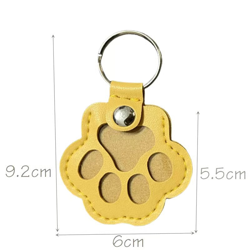 FurTag – Paw Shaped Leather Keychain