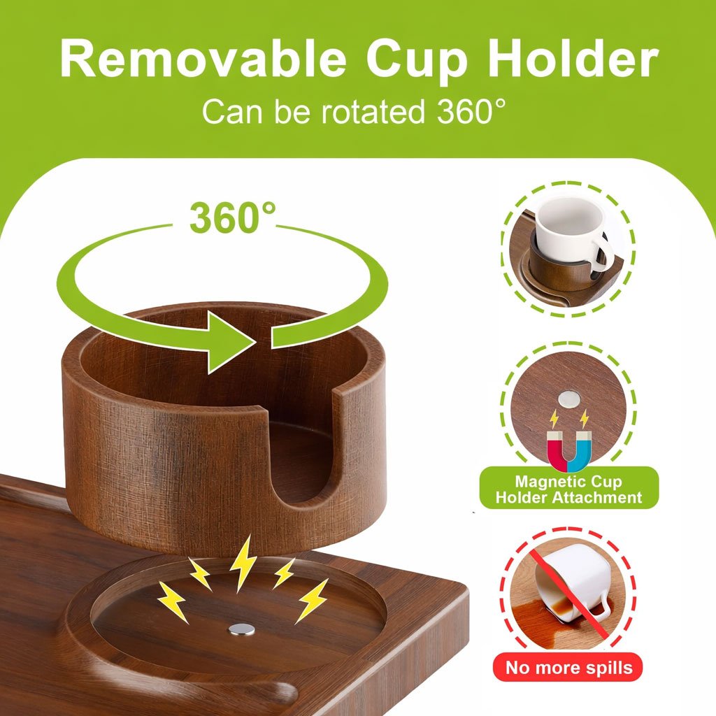 CouchBuddy – 4-in-1 Armrest Tray